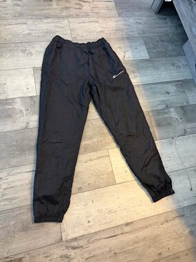 Champion Black Jogger Pants with Embroidered Logo